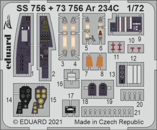 Eduard Ar 234C, for HOBBY 2000 / DRAGON 1:72 (SS756)