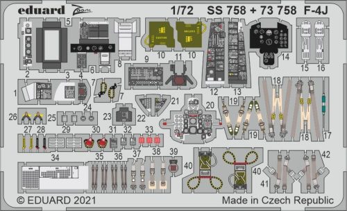 Eduard F-4J, for FINE MOLDS 1:72 (SS758)