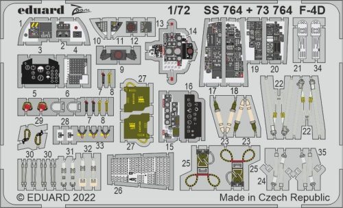 Eduard F-4D for FINE MOLDS 1:72 (SS764)