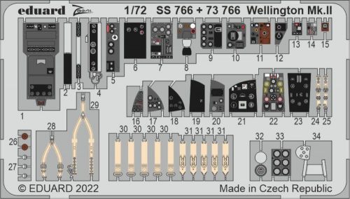 Eduard Wellington Mk.II for AIRFIX 1:72 (SS766)