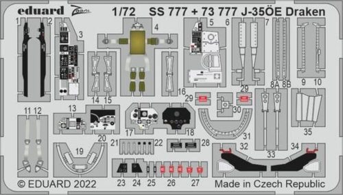 Eduard J-35ÖE Draken 1:72 (SS777)
