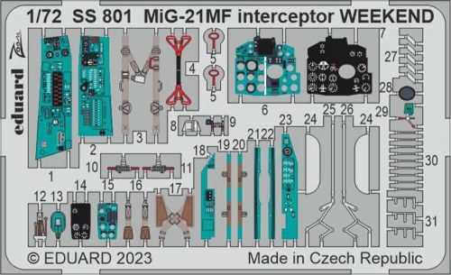 Eduard MiG-21MF interceptor WEEKEND 1/72 EDUARD 1:72 (SS801)