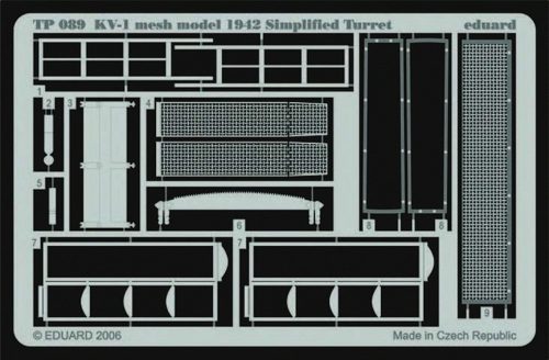 Eduard KV-1 mesh Simplified turret für Trumpeter Bausatz 1:35 (TP089)