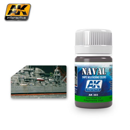 AK Effects Grey Wash For Kriegsmarine Ships AK303