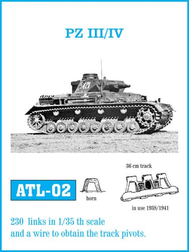 Friulmodel Tracks for Pz III (A-G) / Pz IV (A-D) 1:35 (ATL-002)