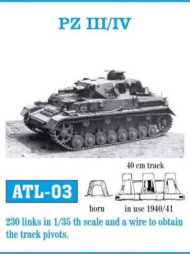 Friulmodel Tracks for Pz III (H-J) / Pz IV _ 1:35 (ATL-003)