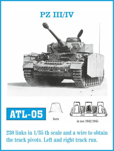 Friulmodel Tracks for Pz III (H-K) / Pz IV (F-J) 1:35 (ATL-005)