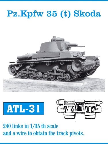 Friulmodel Tracks for Pz.Kpfw 35 (t) Skoda 1:35 (ATL-031)