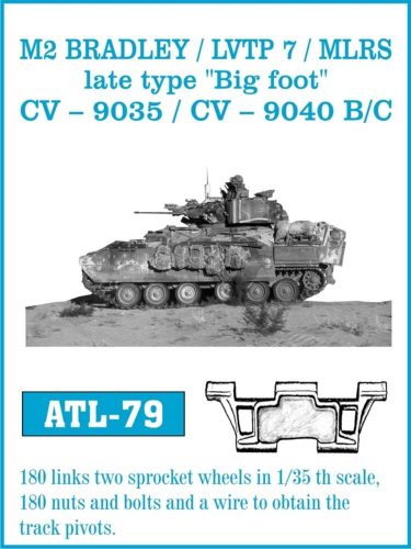 Friulmodel Tracks for M2 Bradley/LVTP 7/MLRS late 'Big foot' 1:35 (ATL-079)