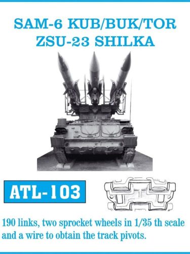 Friulmodel Tracks for SAM-6 KUB/BUK/TOR ZSU-23 SHILKA 1:35 (ATL-103)