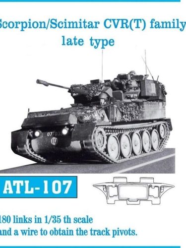 Friulmodel Tracks for Scorpion/Scimitar CVR (T) family late ty 1:35 (ATL-107)