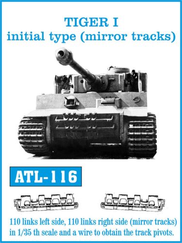 Friulmodel Tracks for TIGER I initial type (mirror tracks) 1:35 (ATL-116)