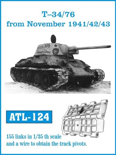 Friulmodel Tracks for T-34/76 from November 1941/42/43 1:35 (ATL-124)