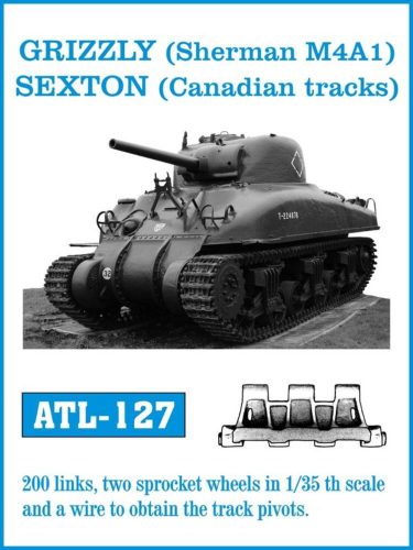 Friulmodel Tracks for GRIZZLY (Sherman M4A1) SEXTON (Canadian tracks) 1:35 (ATL-127)