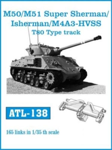 Friulmodel Tracks for M50/M51 Super Sherman/Isherman/M4A3-HVSS 1:35 (ATL-138)