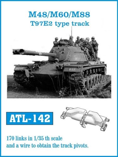 Friulmodel Tracks for M48/M60/M88 T97E2 type track 1:35 (ATL-142)