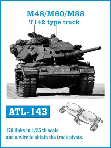 Friulmodel Tracks for M48/M60/M88 T142 type track 1:35 (ATL-143)