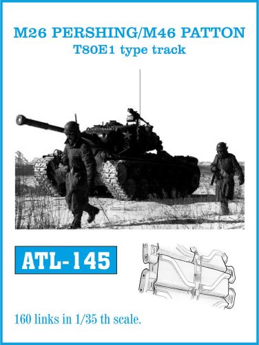 Friulmodel Tracks for M26 PERSHING/ M46 PATTON T80E1 type track 1:35 (ATL-145)