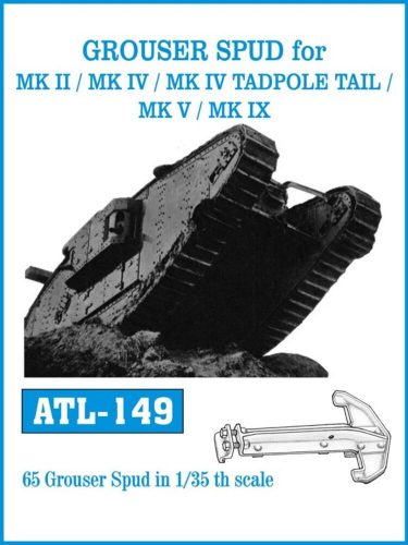 Friulmodel Tracks for GROUSER SPUD for MK II/MK IV /MKIV TADPOLE TAIL/MK V/MK IX 1:35 (ATL-149)