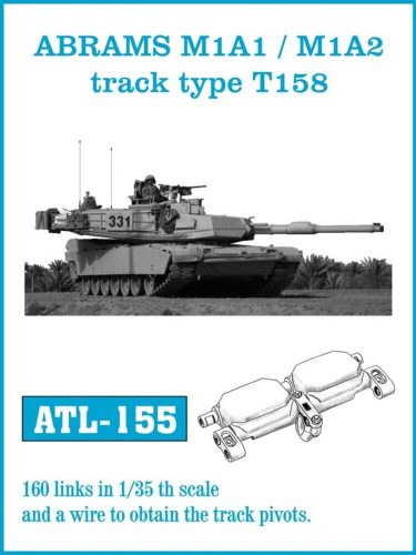 Friulmodel Tracks for ABRAMS M1A1 / M1A2 track type T158 1:35 (ATL-155)