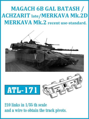 Friulmodel Tracks for GAL BATASH ACHZARIT LATE / MERKAVA Mk.3D 1:35 (ATL-171)