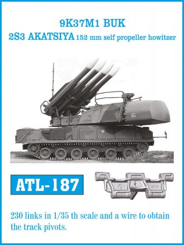 Friulmodel Tracks for 9K37M1 BUK 2S3 AKATSIYA 152 mm self propeller howitzer 1:35 (ATL-187)