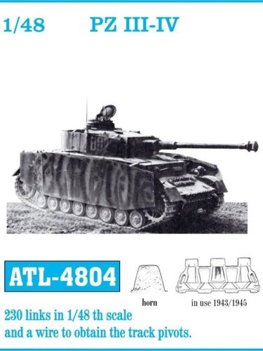 Friulmodel Tracks for PZ III - IV 1943/1945 1:48 (ATL-4804)