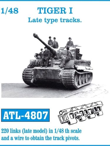 Friulmodel Tracks for Tiger I Late type 1:48 (ATL-4807)