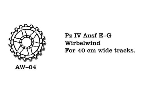 Friulmodel Tracks for Pz IV (E-G) / Wirbelwind 1:35 (AW-04)