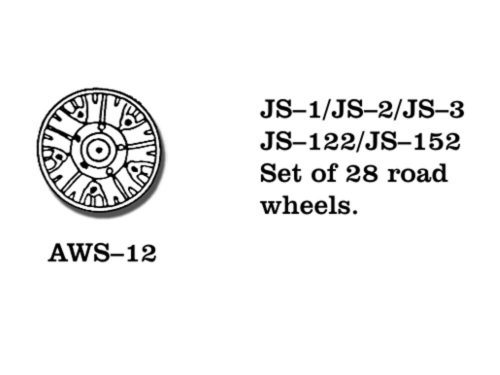 Friulmodel Tracks for JS-1 JS-2 JS-3 Road Wheels 1:35 (AW-12)