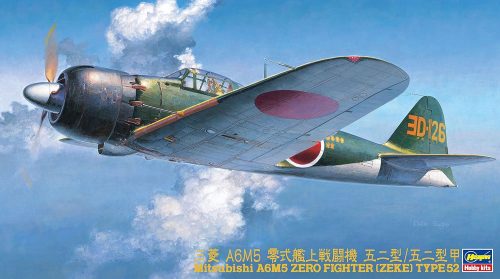 Hasegawa JT70 Mitsubishi A6M5 Zero Fighter (Zeke) Type52 1:48