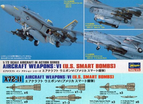 Hasegawa X72-11 US Aircraft Weapons VI Smart Bombs 1:72