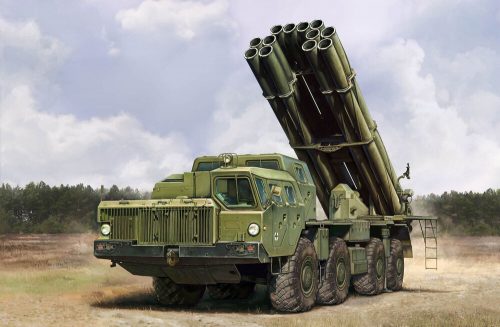 Hobby Boss Russian 9A52-2 Smerch-M multiple rocket launcher of RSZO 9k58 Smerch MRLS 1:72 (82940)