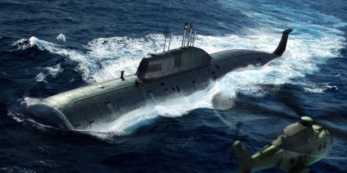 Hobby Boss Russian Navy SSN Akula Submarine 1:350 (83525)