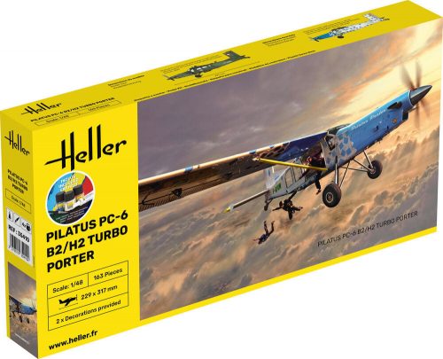 Heller STARTER KIT PILATUS PC-6 B2/H2 Turbo Porter 1:48 (35410)