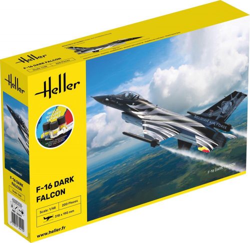 Heller STARTER KIT F-16 Dark Falcon 1:48 (35411)