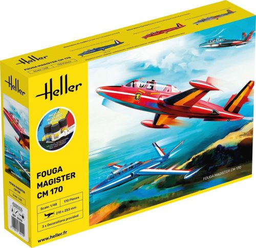 Heller STARTER KIT Fouga Magister CM 170 1:48 (35510)