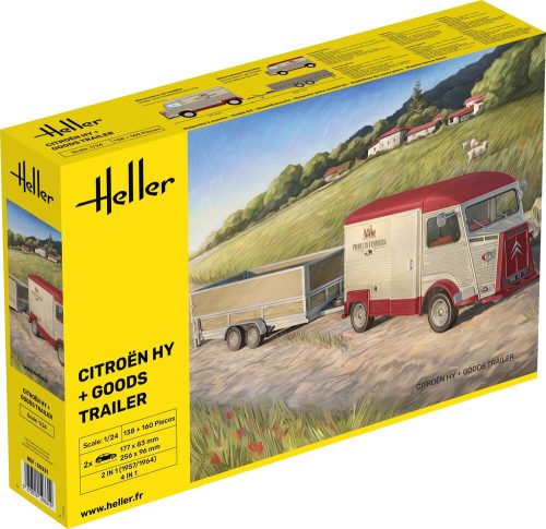 Heller Citroen HY + Goods Trailer 1:24 (50331)