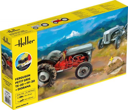 Heller STARTER KIT Ferguson Petit Gris 2 x + Diorama 1:24 (52326)