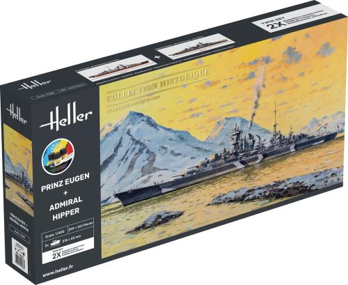 Heller STARTER KIT Prinz Eugen + Admiral Hipper TWINSET 1:400 (55083)