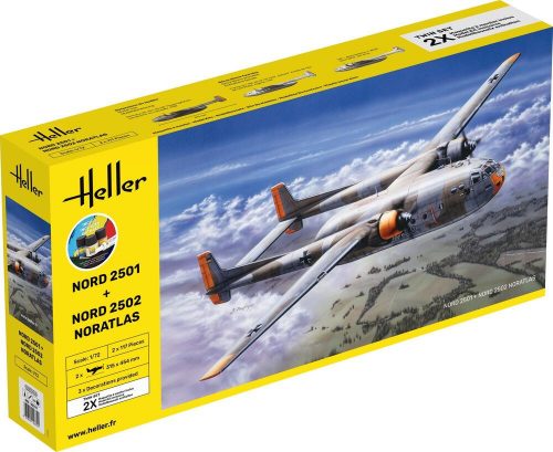 Heller STARTER KIT Nord 2501 + Nord 2502 NORATLAS TWINSET 1:72 (55374)