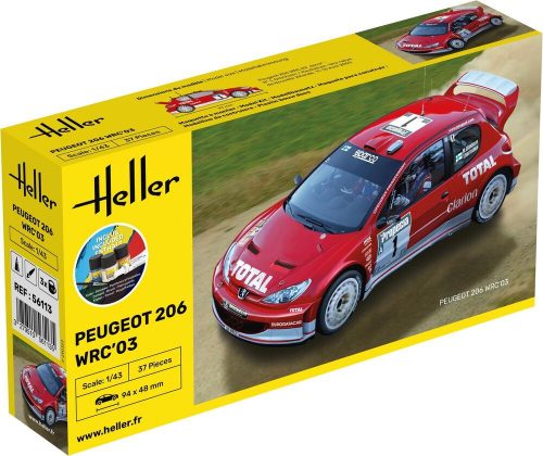 Heller STARTER KIT Peugeot 206 WRC'03 1:43 (56113)