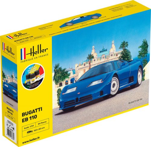 Heller STARTER KIT BUGATTI EB 110 1:24 (56738)