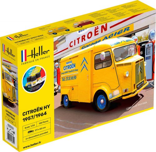 Heller STARTER KIT CITROEN Type H 2 decorations 1:24 (56744)