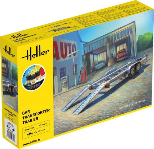 Heller STARTER KIT Car Transporter Trailer 1:24 (56774)