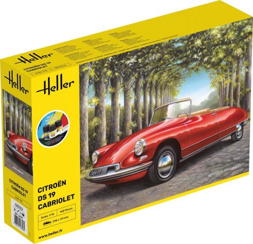 Heller STARTER KIT Citroen DS 19 Cabriolet 1:16 (56796)