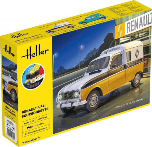 Heller STARTER KIT Renault 4 Fourgonette F4 1:24 (58700)