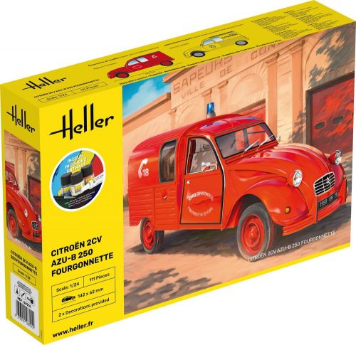 Heller STARTER KIT Citroen 2CV Fourgonette AK 250 1:24 (58701)