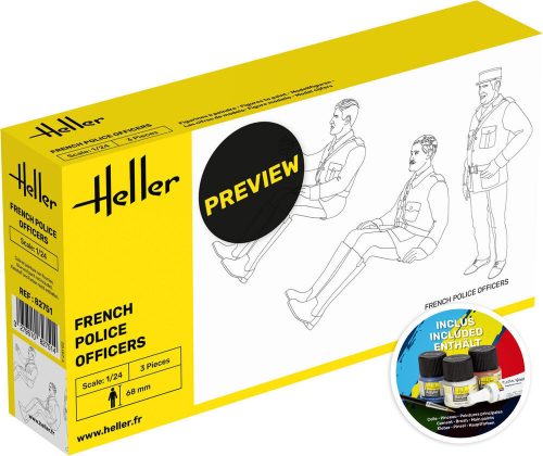 Heller STARTER KIT French Police Officers 1:24 (58751)