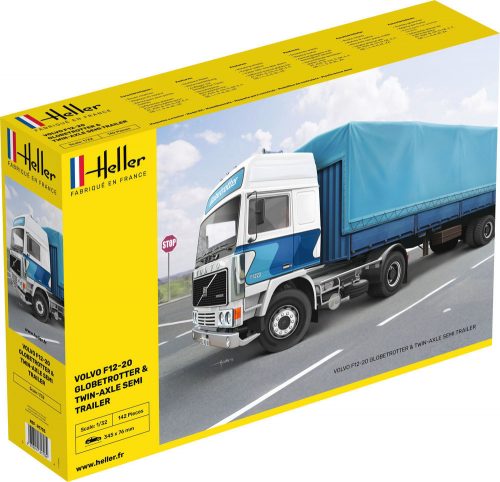 Heller F12-20 Globetrotter & Twin-Axle Semi trailer 1:32 (81703)